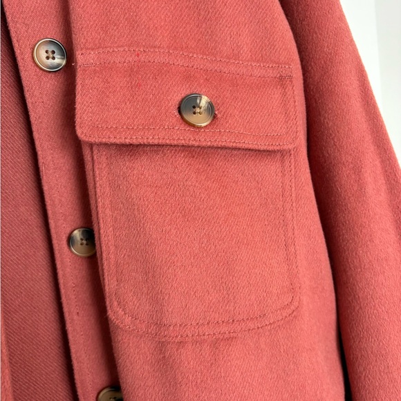 Rust Button-Up Women's Jacket - Picture 5 of 5